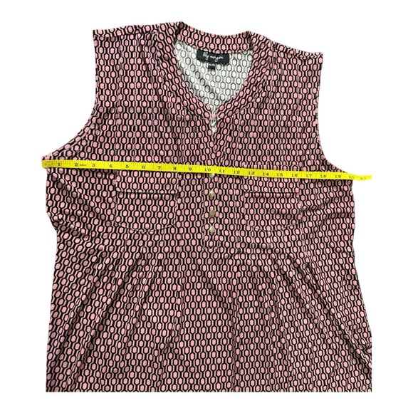 Lily Morgan sleeveless pink and black blouse size XL. - Picture 7 of 9
